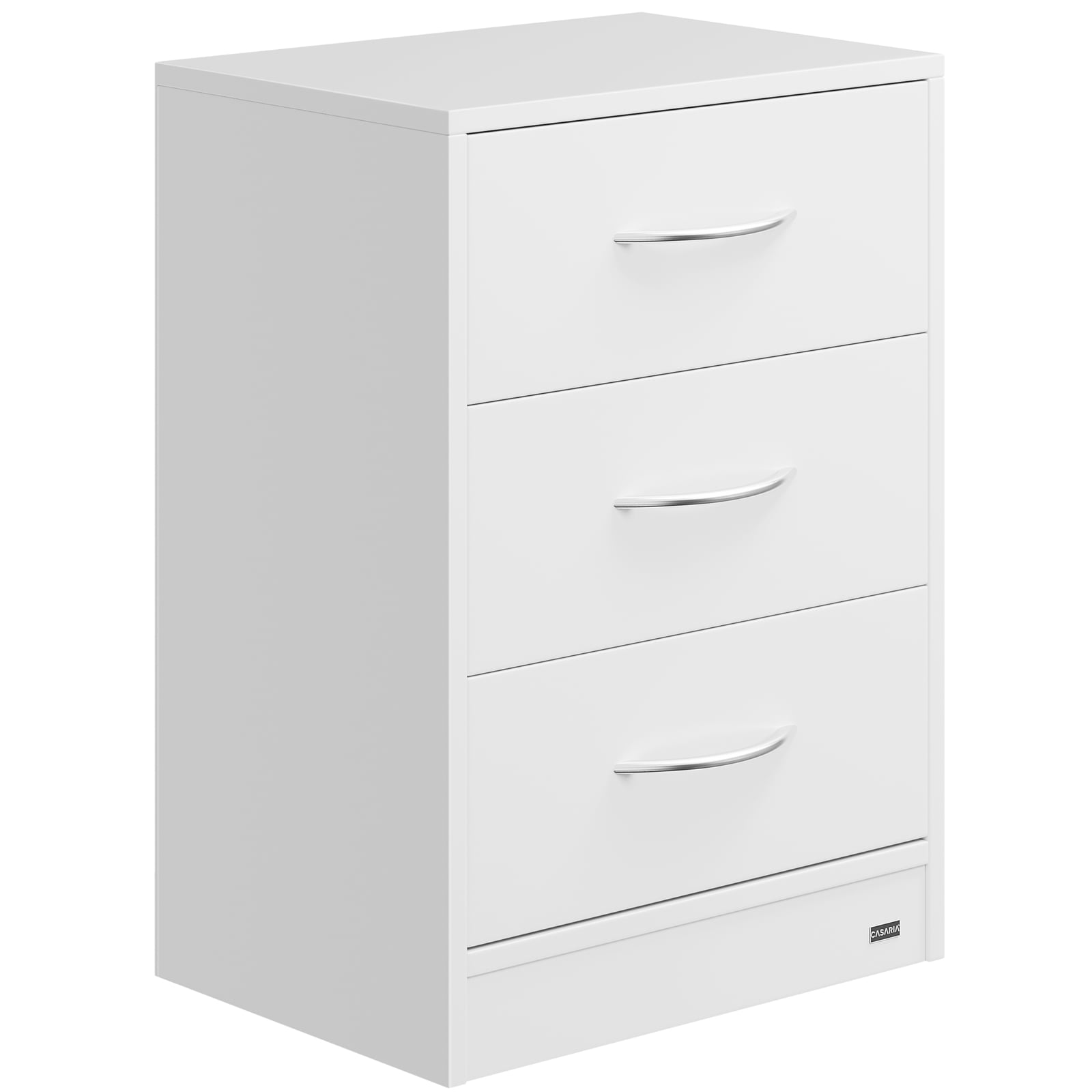 foto del prodotto comodino con cassetti eloise bianco 54x39x28cm