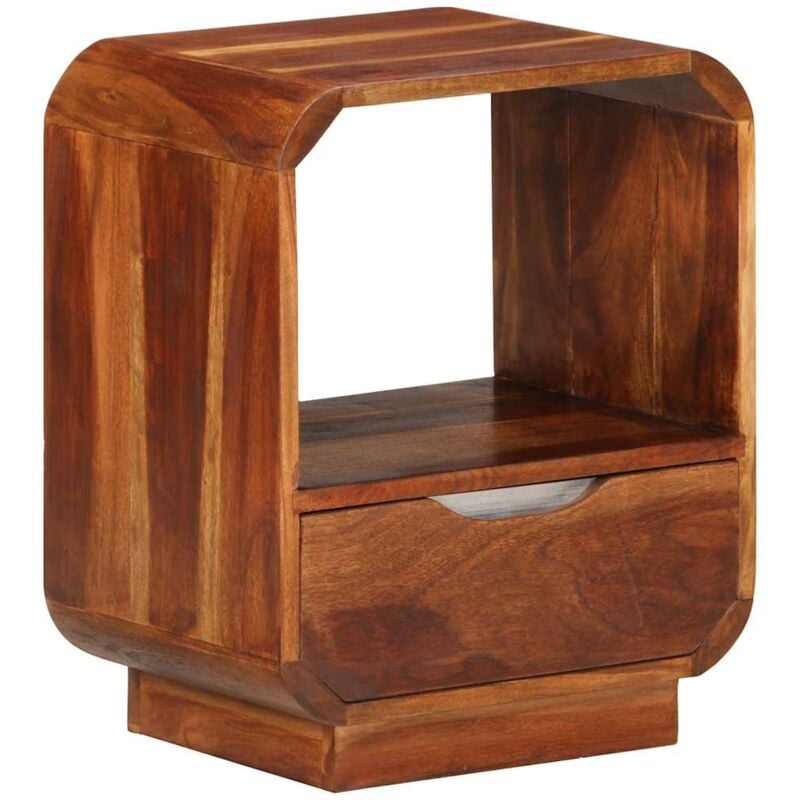 foto del prodotto comodino con cassetto in legno massello di acacia 40x30x50 cm vidaxl