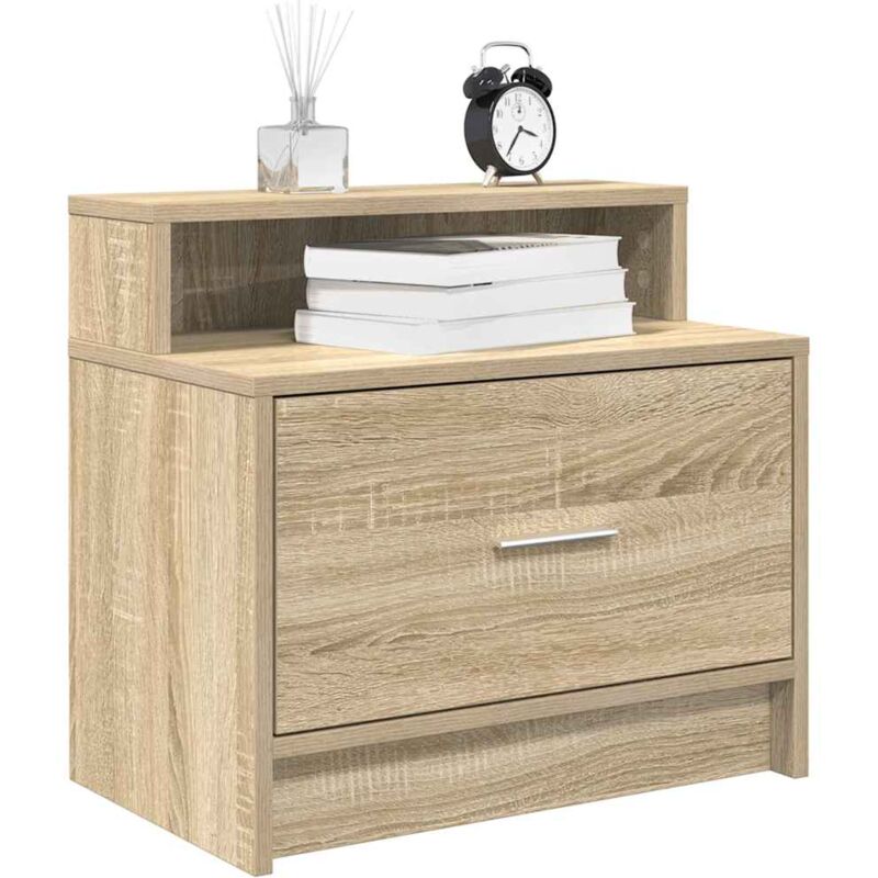 foto del prodotto comodino con cassetto rovere sonoma 51x31x47 cm vidaxl