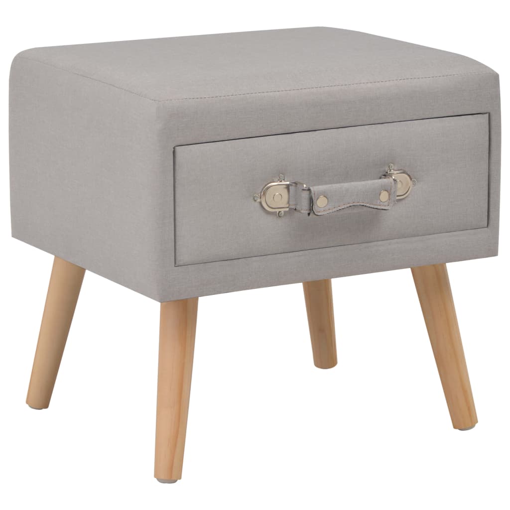 foto del prodotto comodino grigio 40x35x40 cm in tessuto vidaxl