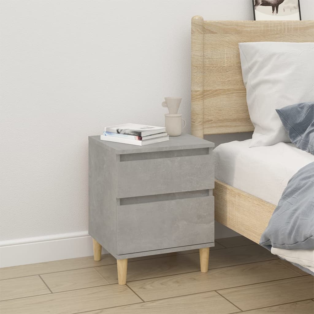 foto del prodotto comodino grigio cemento 40x35x50 cm cod mxl 33259