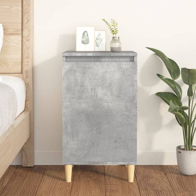 foto del prodotto comodino grigio cemento 40x35x70 cm in legno multistrato vidaxl