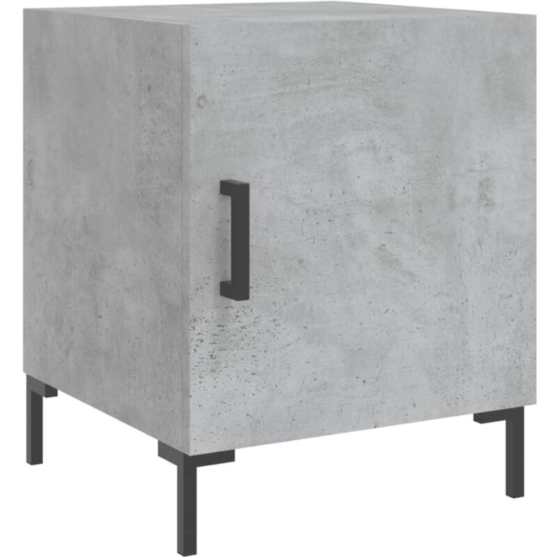 foto del prodotto comodino grigio cemento 40x40x50 cm in legno multistrato vidaxl