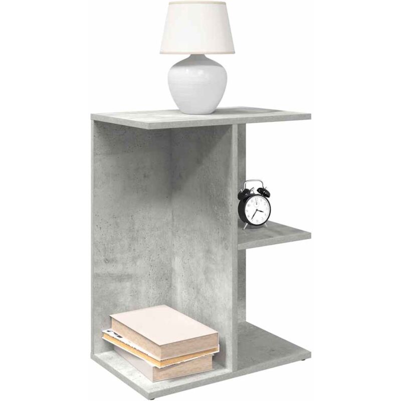 foto del prodotto comodino grigio cemento 46,5x29x61 cm in legno multistrato vidaxl
