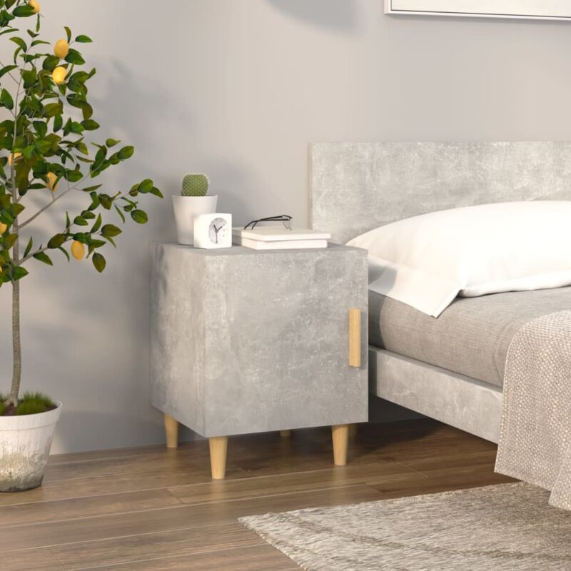 foto del prodotto comodino grigio cemento in legno multistrato vidaxl