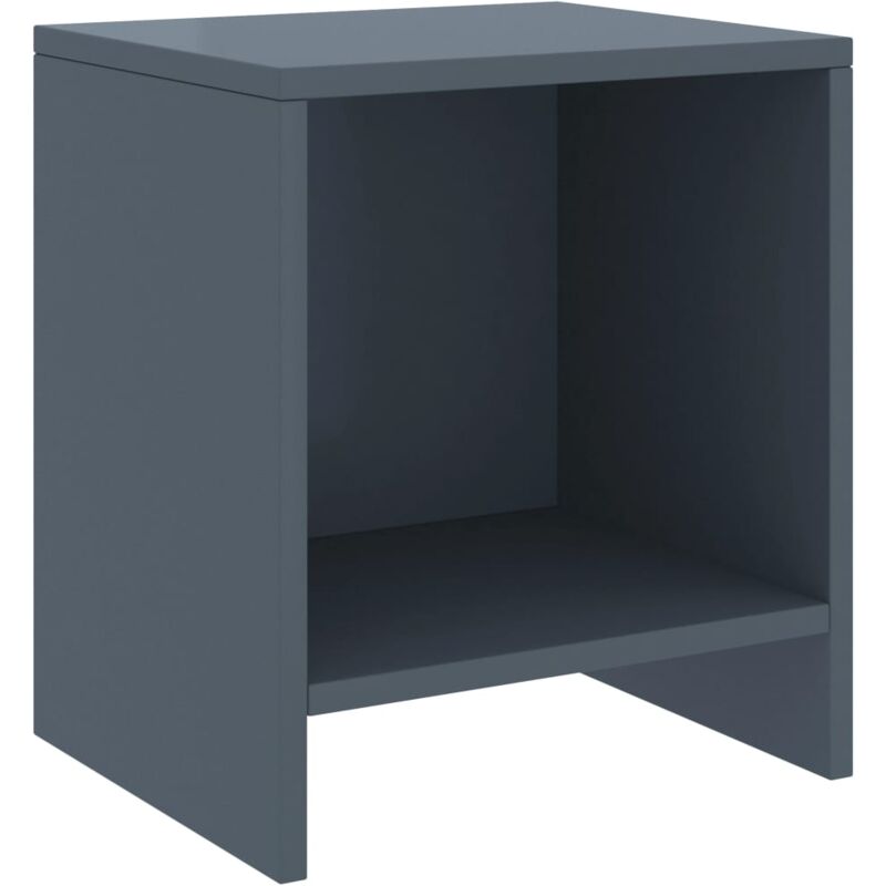 foto del prodotto comodino grigio chiaro 35x30x40 cm in legno massello di pino vidaxl
