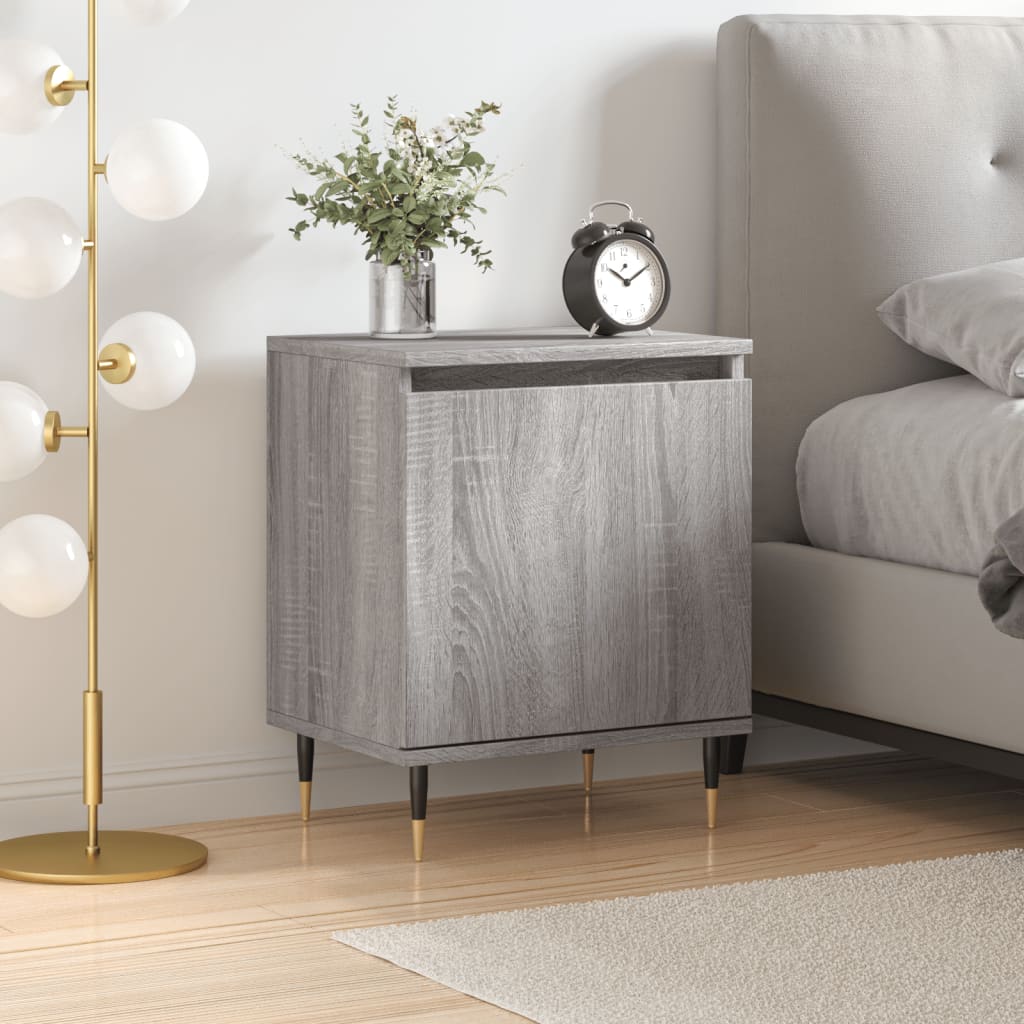 foto del prodotto comodino grigio sonoma 40x30x50 cm in legno multistratocod mxl 81341