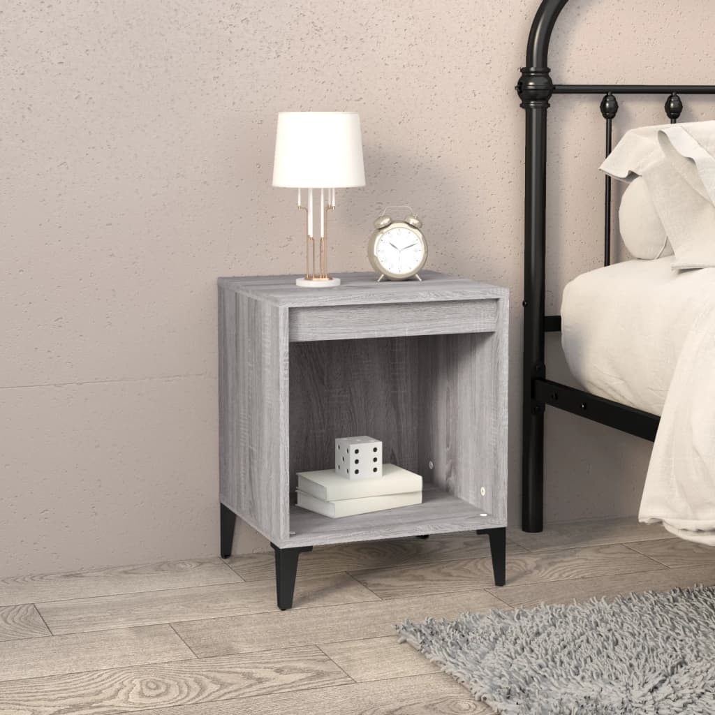 foto del prodotto comodino grigio sonoma 40x35x50 cm cod mxl 30085