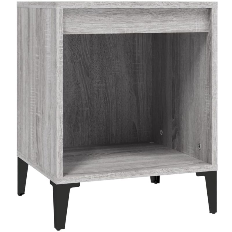 foto del prodotto comodino grigio sonoma 40x35x50 cm vidaxl