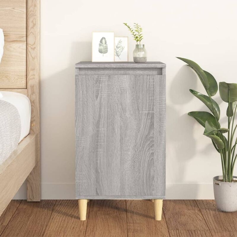 foto del prodotto comodino grigio sonoma 40x35x70 cm in legno multistrato vidaxl