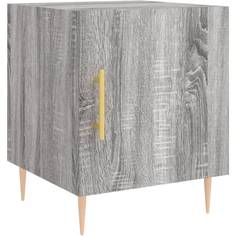 foto del prodotto comodino grigio sonoma 40x40x50 cm in legno multistrato - vidaxl