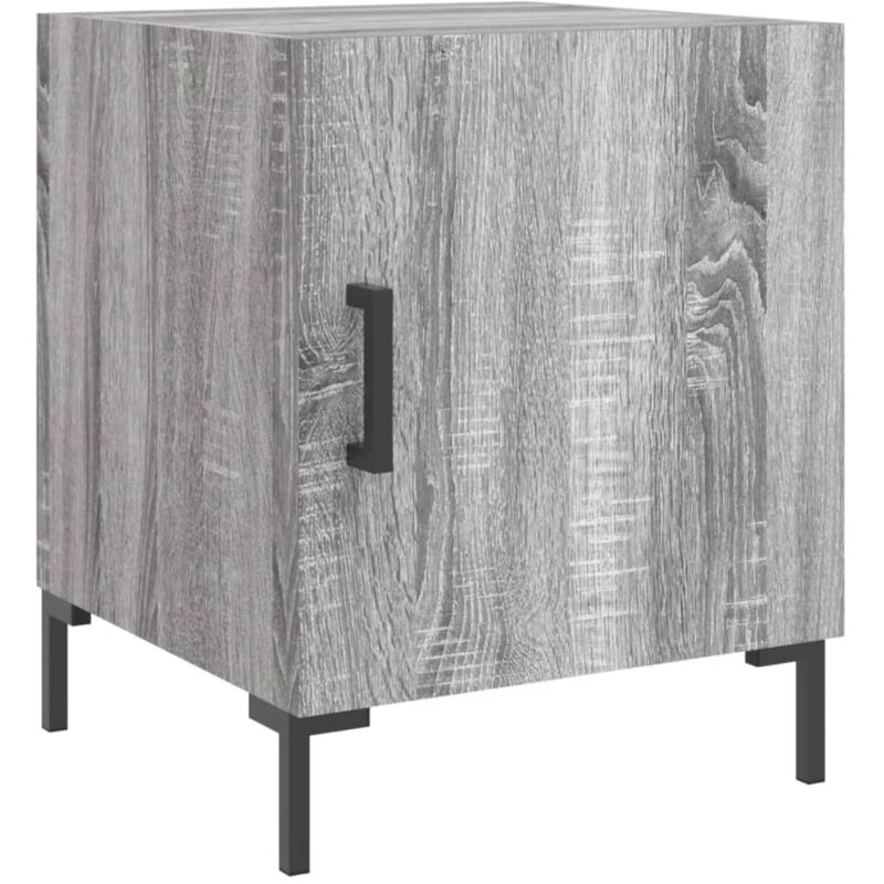 foto del prodotto comodino grigio sonoma 40x40x50 cm in legno multistrato vidaxl
