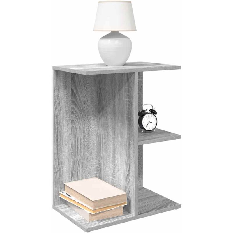 foto del prodotto comodino grigio sonoma 46,5x29x61 cm in legno multistrato vidaxl
