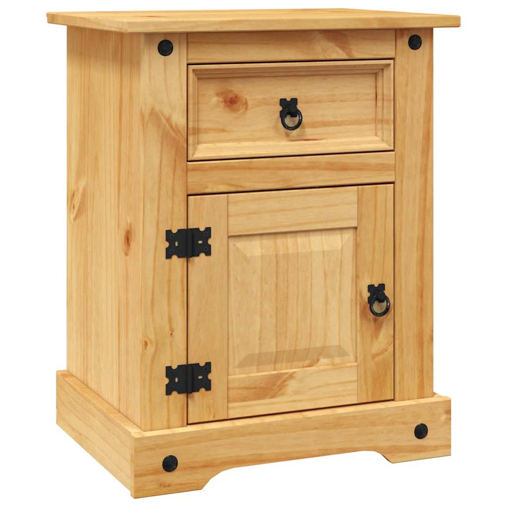foto del prodotto comodino in legno di pino messicano corona range 53x39x67 cm cod mxl 49603