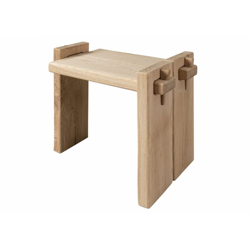 foto del prodotto comodino in legno di rovere 56x34x45 quercia naturale oliato oak heart 11