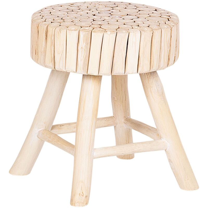 foto del prodotto comodino in legno di teak chiaro nampa