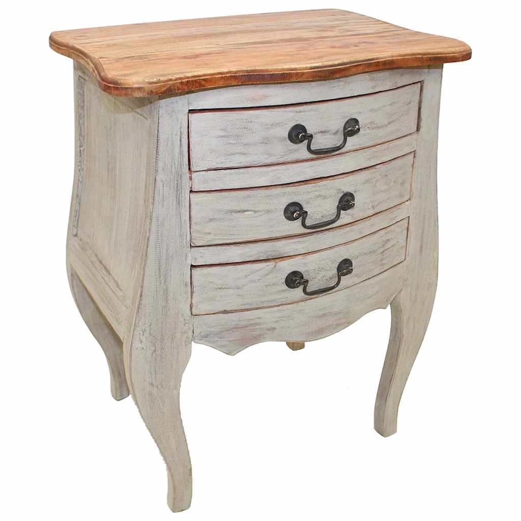 foto del prodotto comodino in legno massello di recupero 48x35x64 cm cod mxl 30970