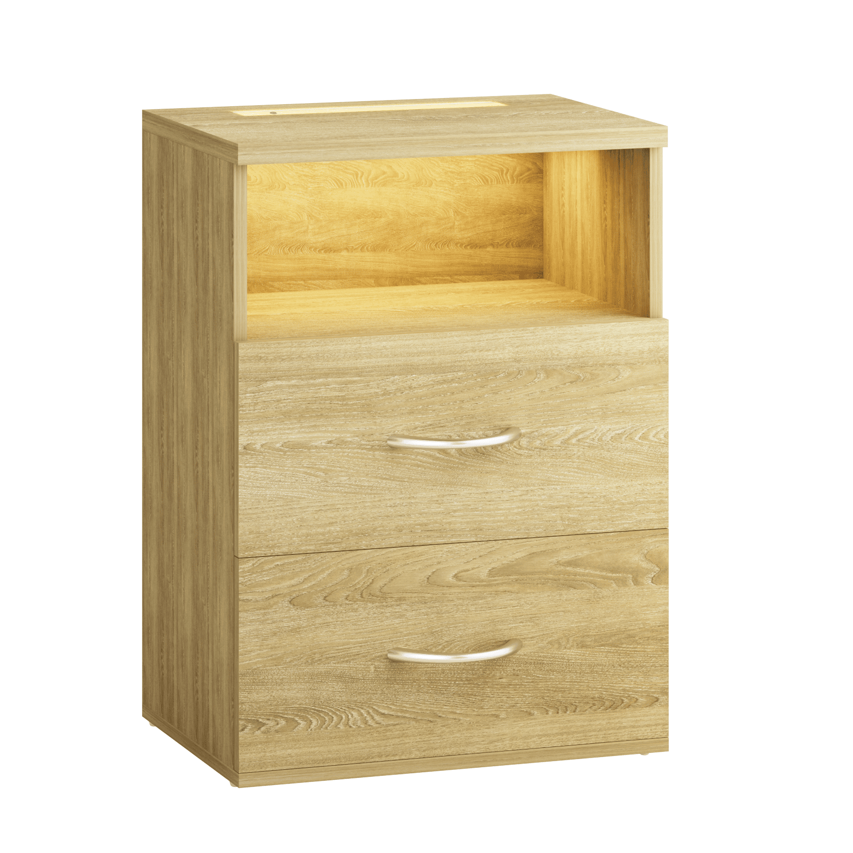 foto del prodotto comodino jamie in rovere 55x40x28cm