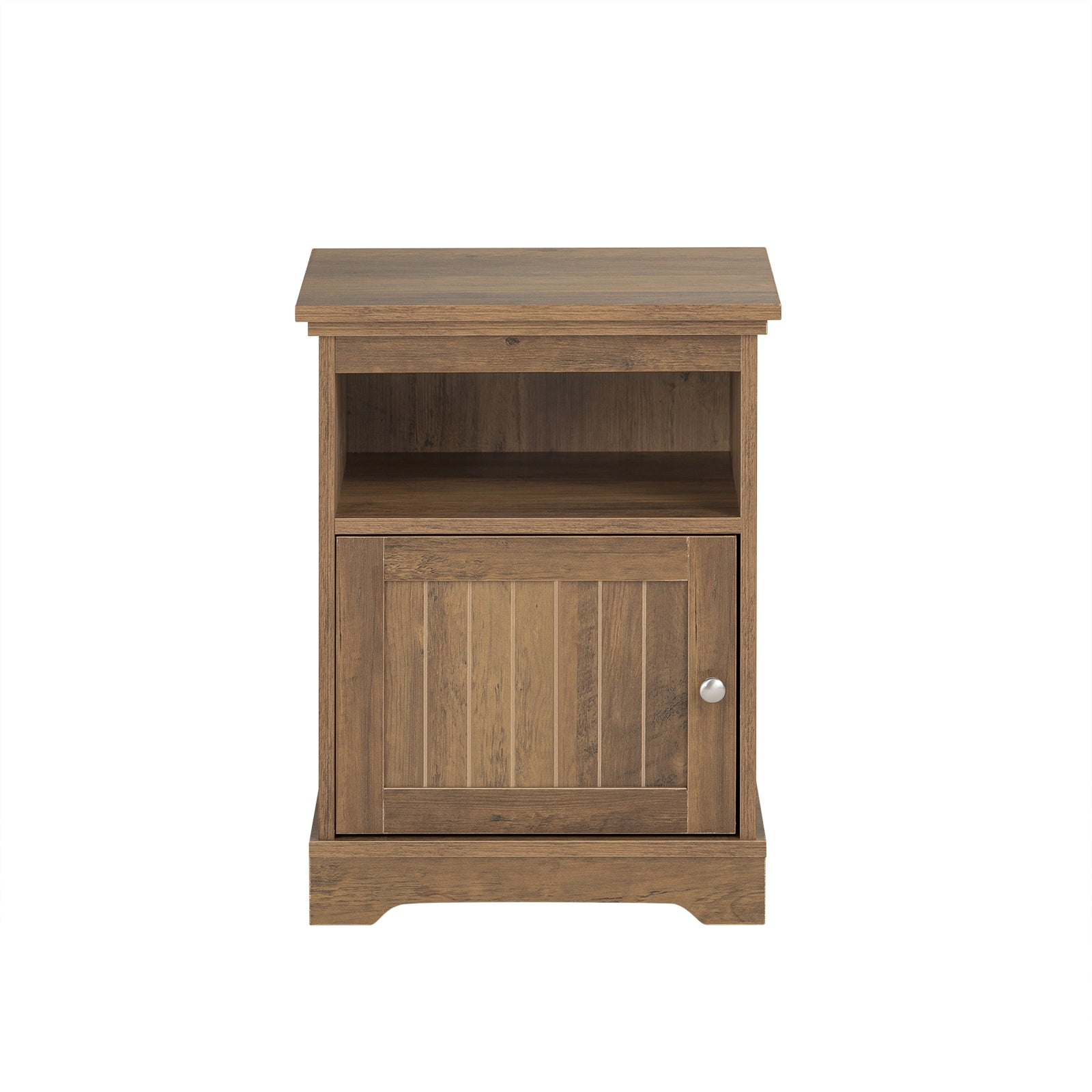 foto del prodotto comodino letto con 1 anta tavolino stretto telefono comodino vintage marrone 45x40x59cm fbt151 br