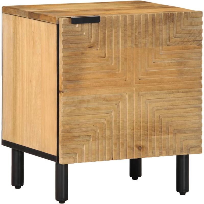 foto del prodotto comodino marrone 40x33x46 cm in legno massello di mango vidaxl