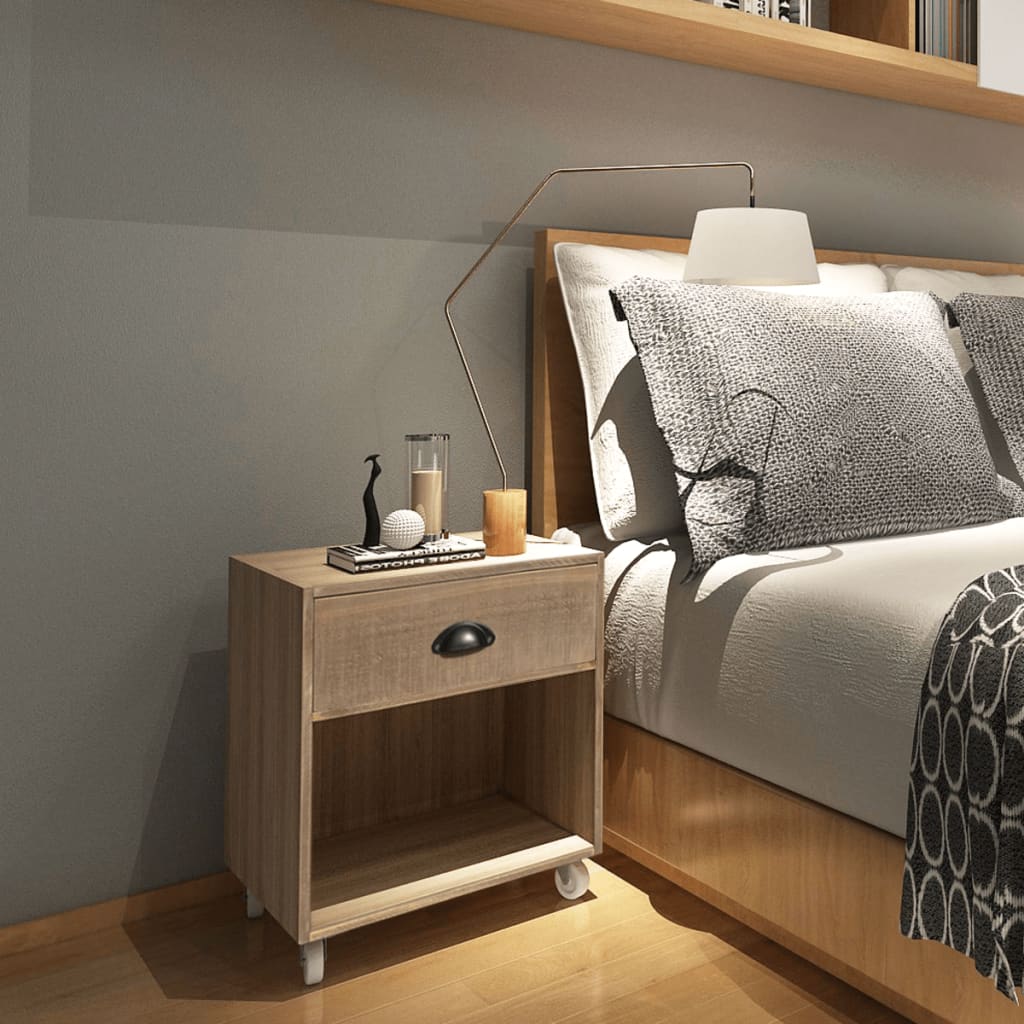 foto del prodotto comodino marrone in legno massello cod mxl 30630