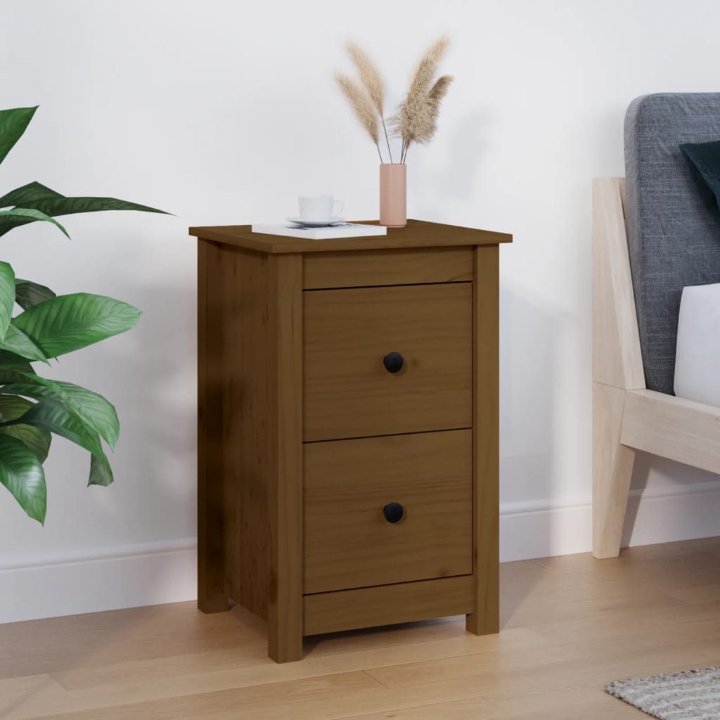 foto del prodotto comodino miele 40x35x61,5 cm in legno massello di pino cod mxl 29950