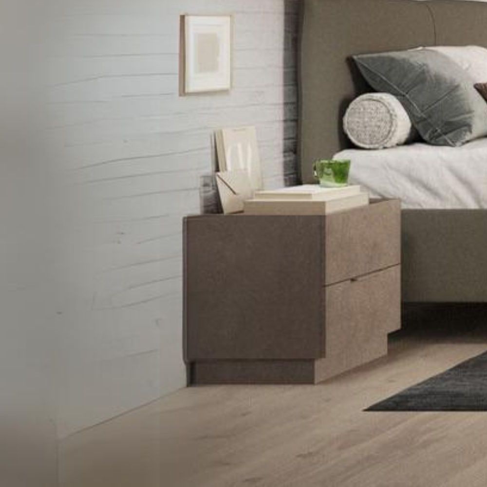 foto del prodotto comodino mustella 2 cassetti colore bronzo