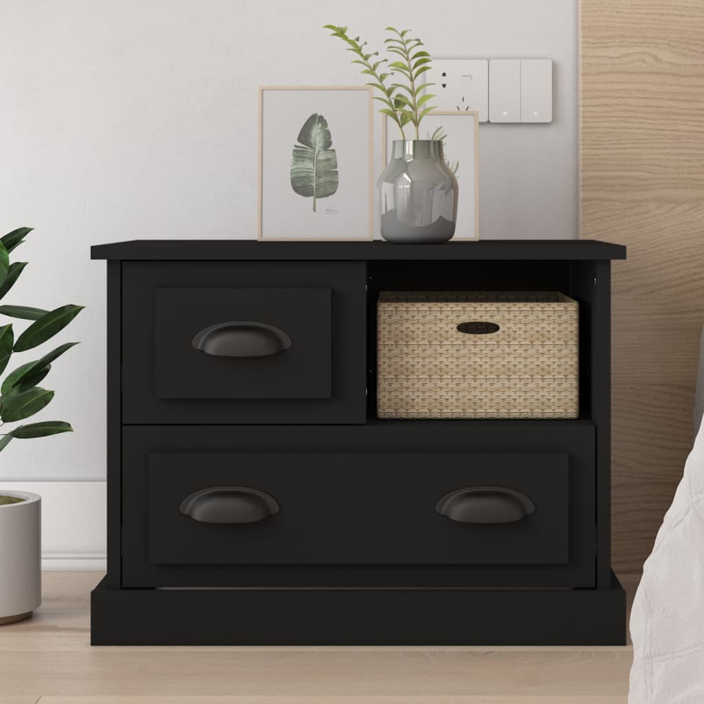 foto del prodotto comodino nero 60x39x45 cmcod mxl 105883