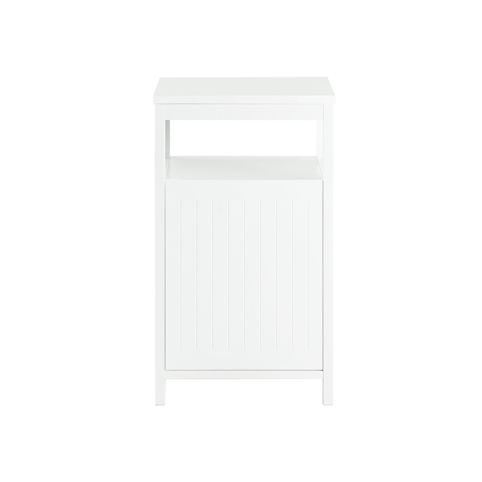 foto del prodotto comodino piccolo camera da letto tavolino da divano bianco 35x40x60.5cm fbt117 w