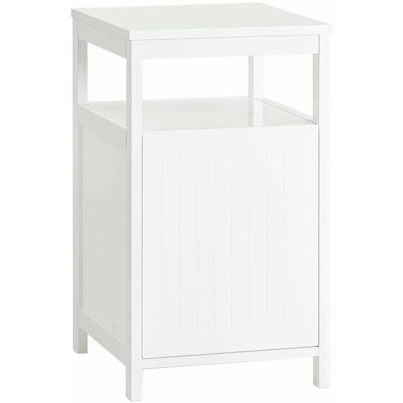 foto del prodotto comodino piccolo camera da letto tavolino da divano bianco 35x40x60.5cm fbt117 w sobuy
