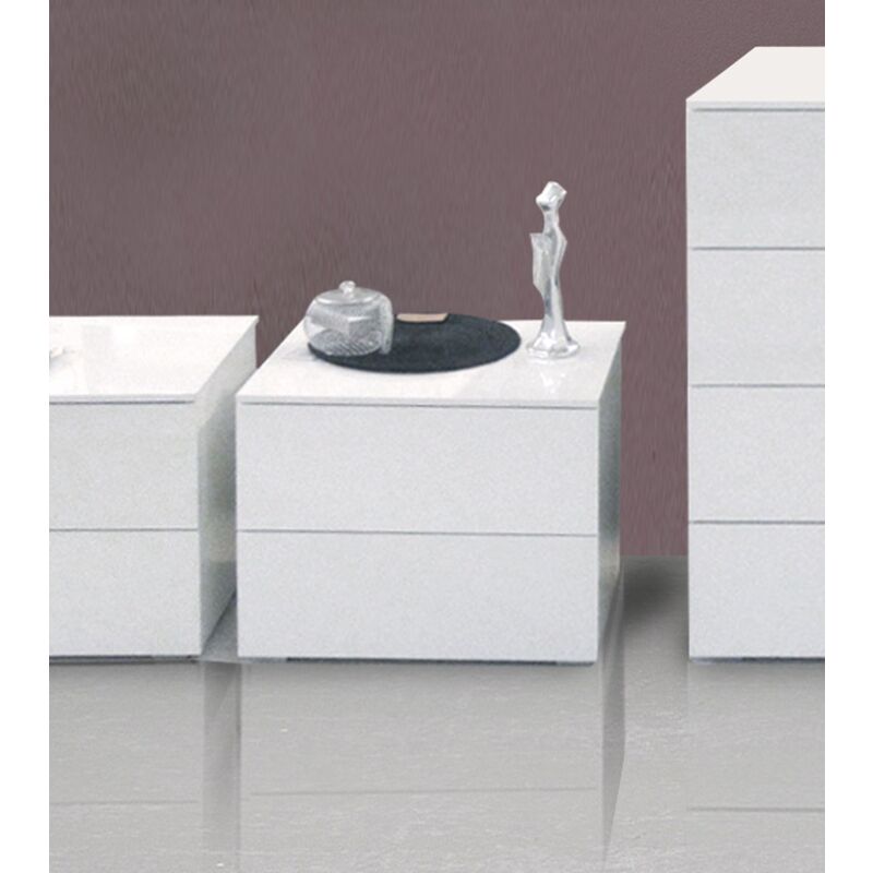 foto del prodotto comodino privilegio bianco lucido