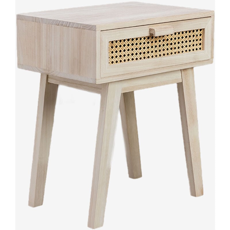 foto del prodotto comodino ralik design in legno con cassetto sklum