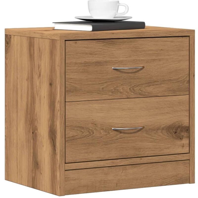 foto del prodotto comodino rovere artigianale 40x30x40 cm in legno multistrato vidaxl