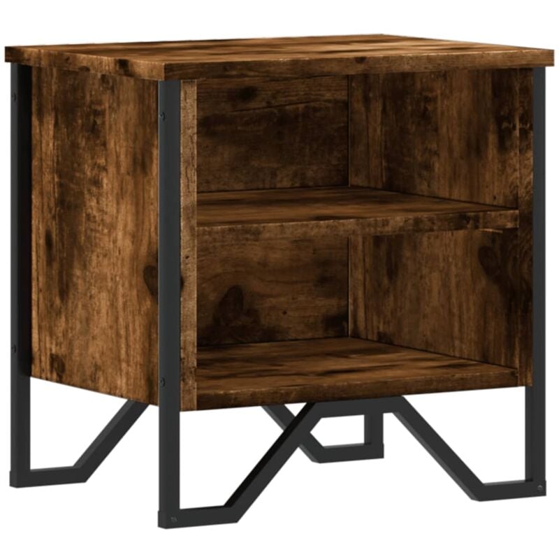foto del prodotto comodino rovere fumo 40x30x40 cm in truciolato vidaxl