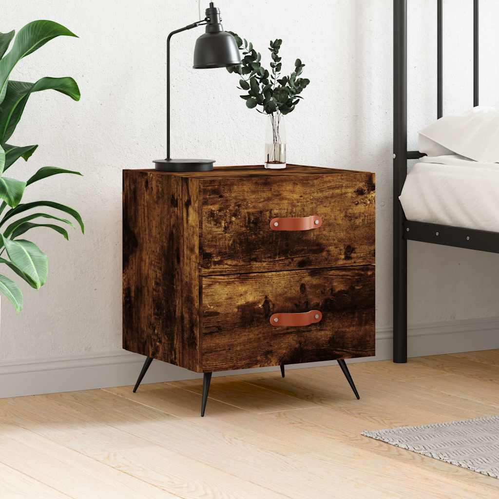 foto del prodotto comodino rovere fumo 40x35x47,5 cm in legno multistratocod mxl 81560