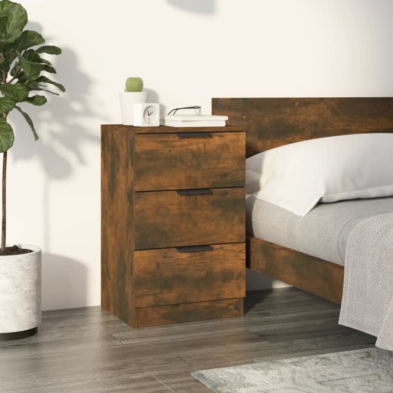 foto del prodotto comodino rovere fumo 40x36x65 cm vidaxl