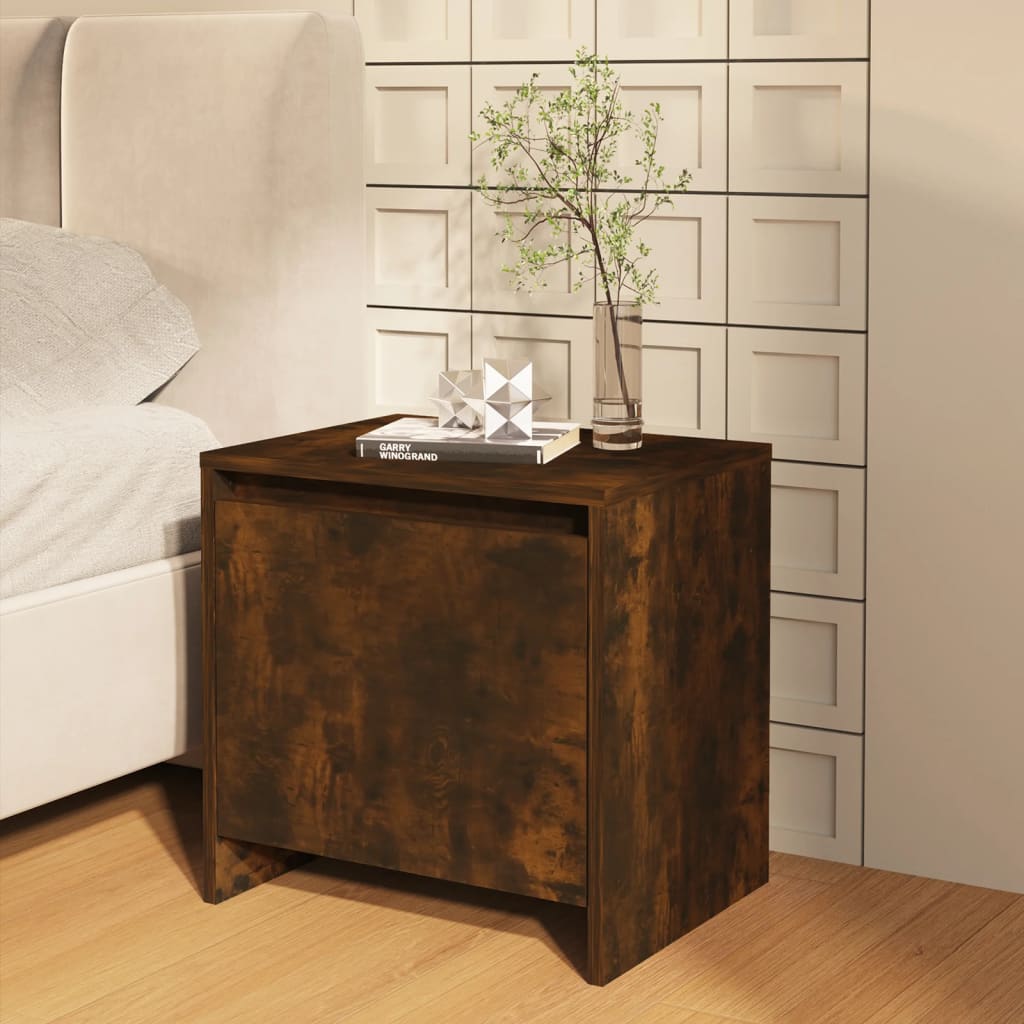 foto del prodotto comodino rovere fumo 45x34x44,5 cm in truciolato cod mxl 30895