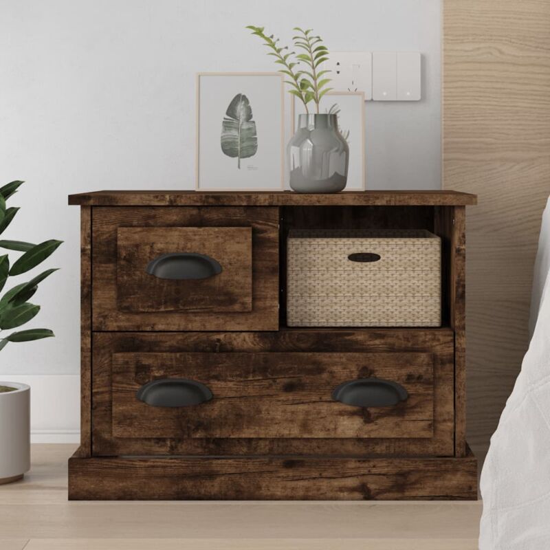 foto del prodotto comodino rovere fumo 60x39x45 cm vidaxl