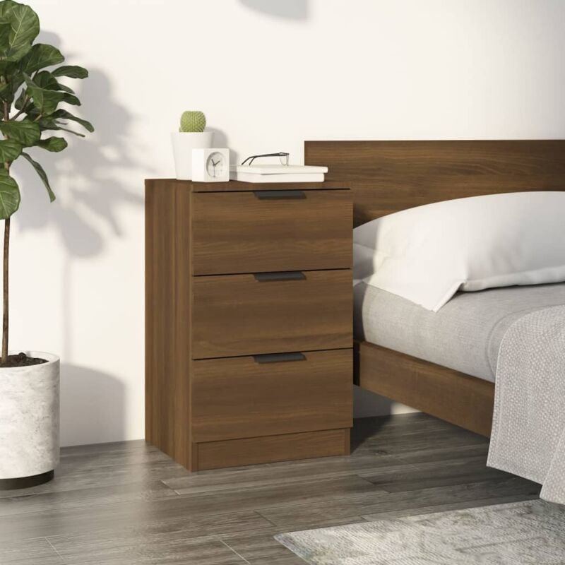 foto del prodotto comodino rovere marrone 40x36x65 cm vidaxl