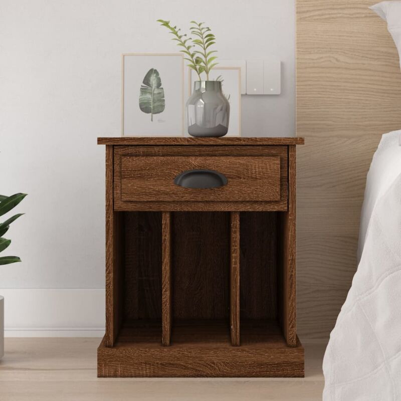 foto del prodotto comodino rovere marrone 43x36x50 cm - vidaxl