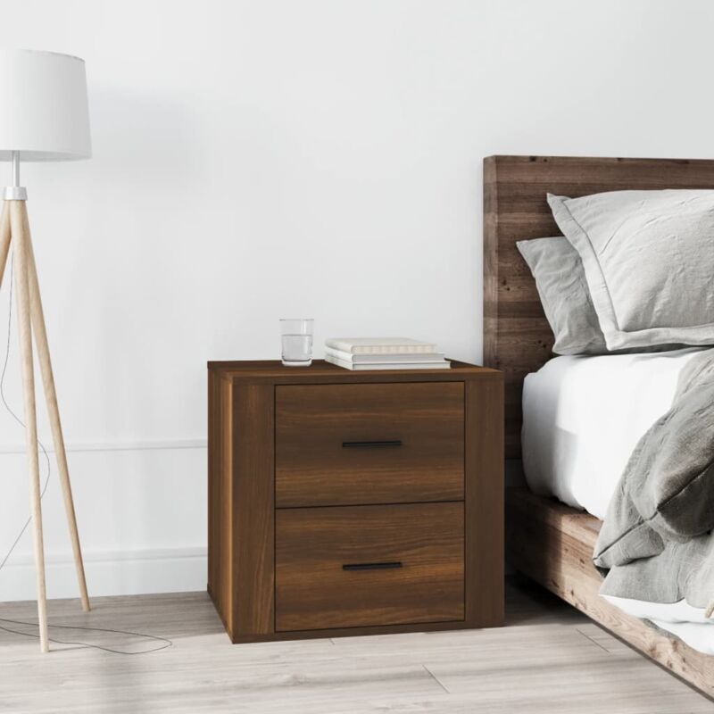 foto del prodotto comodino rovere marrone 50x39x47 cm vidaxl