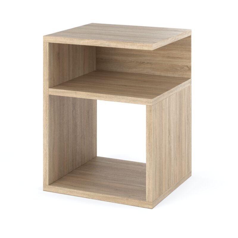 foto del prodotto comodino rovere sonoma 30 cm comodino mobili camera da letto nakastlik