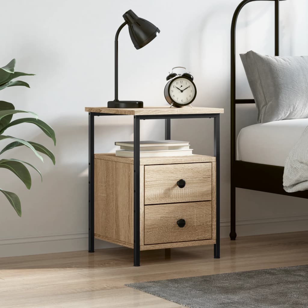 foto del prodotto comodino rovere sonoma 34x35,5x50 cm in legno multistratocod mxl 126310
