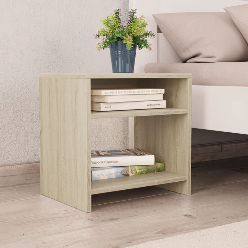 foto del prodotto comodino rovere sonoma 40x30x40 cm in legno multistrato vidaxl