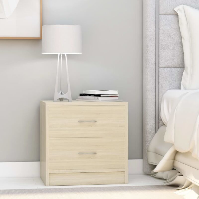foto del prodotto comodino rovere sonoma 40x30x40 cm in legno multistrato vidaxl