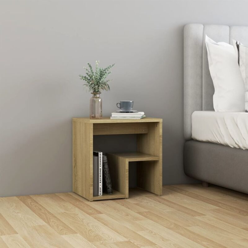 foto del prodotto comodino rovere sonoma 40x30x40 cm in legno multistrato vidaxl