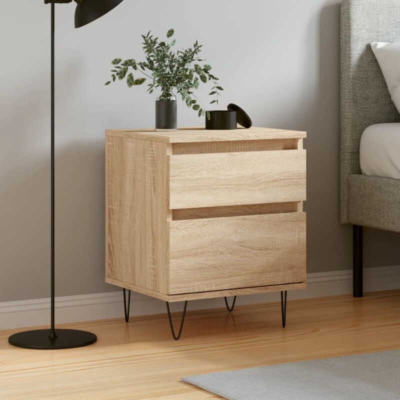foto del prodotto comodino rovere sonoma 40x35x50 cm in legno multistrato vidaxl