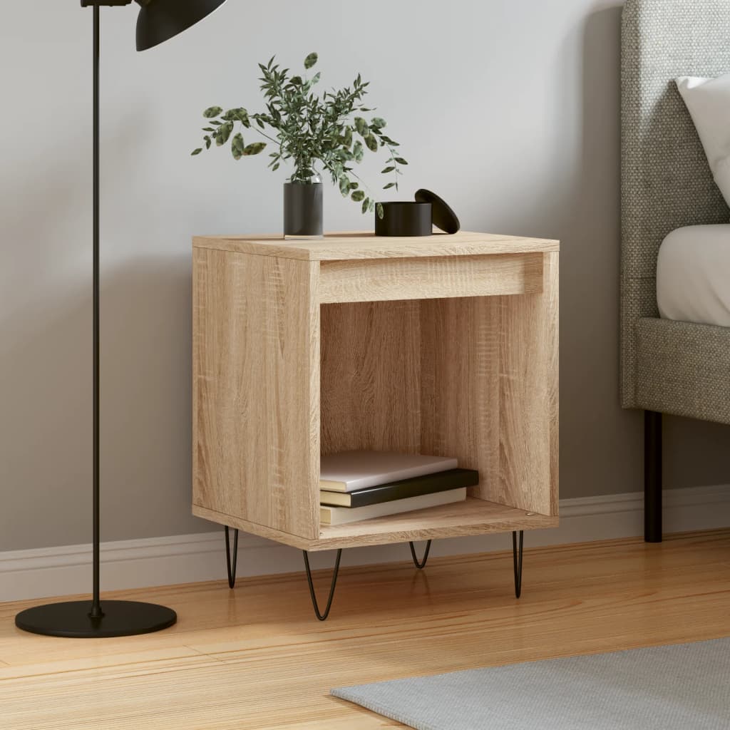 foto del prodotto comodino rovere sonoma 40x35x50 cm in legno multistratocod mxl 78864