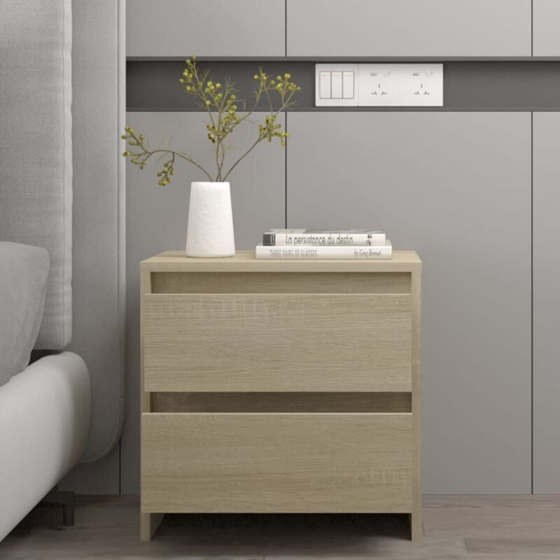 foto del prodotto comodino rovere sonoma 45x34,5x44,5 cm in truciolato vidaxl