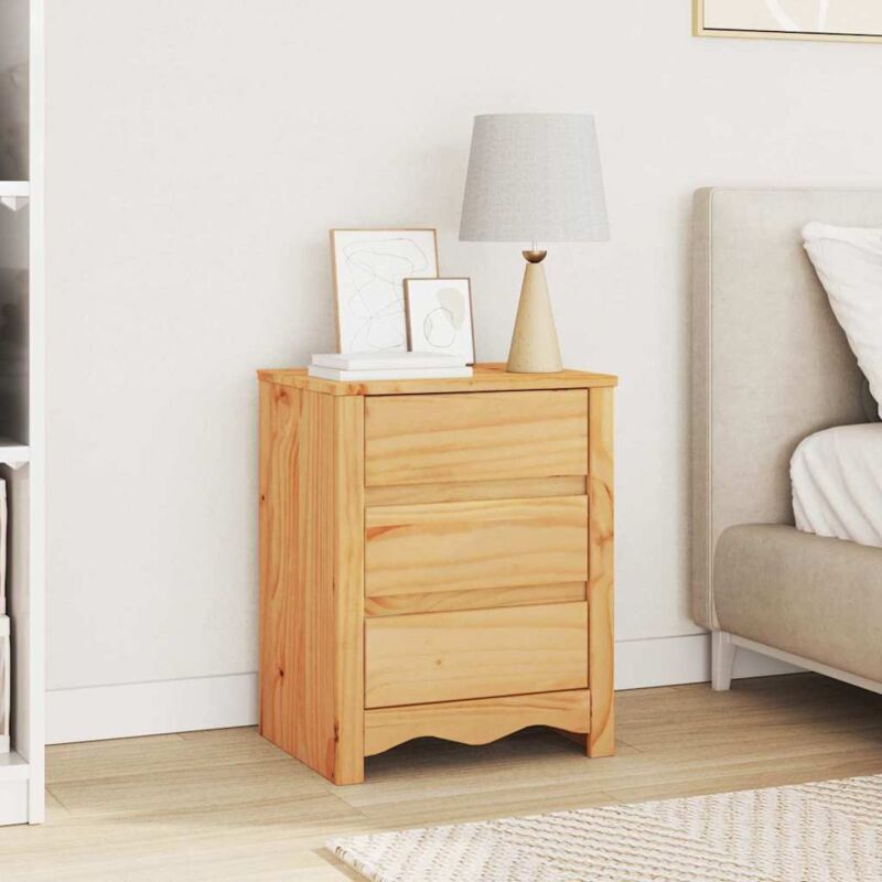 foto del prodotto comodino vidaxl drammen 45x35x56 cm in legno massello di pino